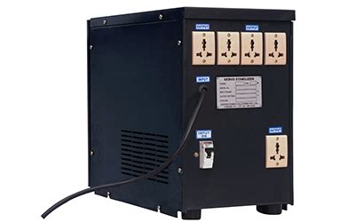 Single Phase Servo Voltage Stabilisers .